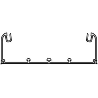 Кабель-канал DKC 140x50 без крышки белый In-liner (кратно 2)