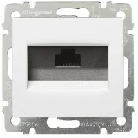 Розетка компьютерная RJ45 Cat.5 Legrand VALENA CLASSIC, белый, 694286