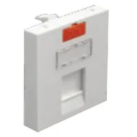 Накладка для розеток RJ-12 и RJ-45 Экопласт LK45, 45х45мм белая