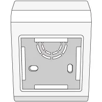 Коробка монтажная DKC PDM под 2 модуля 45х45 мм