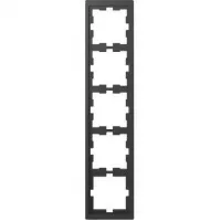 Рамка 5 постов Schneider Electric MERTEN D-LIFE, антрацит, MTN4050-6534