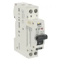 Дифавтомат IEK ARMAT 2P 32А (B) 6 кА, (A), AR-B06S-1N-B32A030