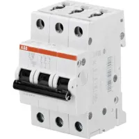 Автоматический выключатель ABB SH203L 3P 6А (C) 4.5кА, 2CDS243001R0064