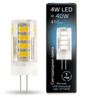 Лампа светодиодная LED капсула Gauss G4 AC185-265V 4W 4100K, 107307204