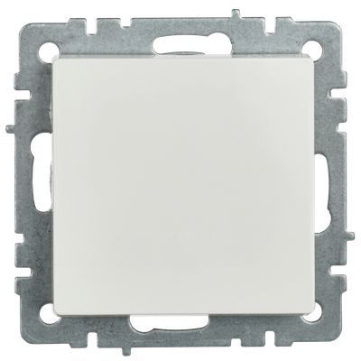 BRITE Выключатель 1-клавишный самовозвратный 10А ВС10-1-4-БрБ белый IEK