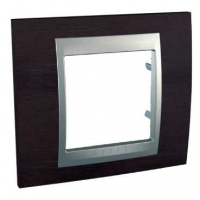 SCH  Unica  TOP  Венге/Алюм.  Рамка 1-ая MGU66.002.0M3 (вывод из продажи)