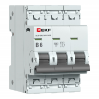 Автоматический выключатель ВА 47-63N 3P 6А (В) 4,5 кА PROXIMA EKF