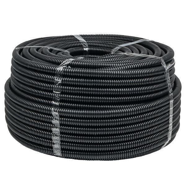 Труба гофр. безгалогеновая FRHF с протяжкой d20 мм (100 м) черная EKF-Plast