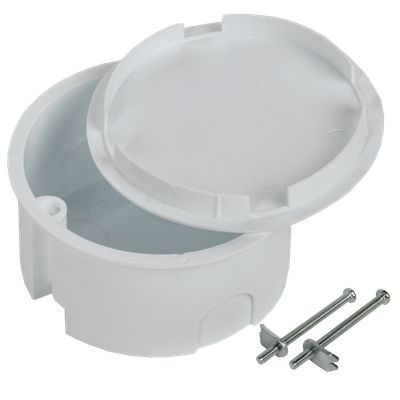 Коробка распр. СП в ГВЛ D80х40 с мет.лапками КМ41024 IEK UKG01-080-040-000-M