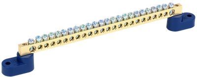 Шина N "ноль" на двух угловых изоляторах ШНИ-6х9-24-У2-С IEK