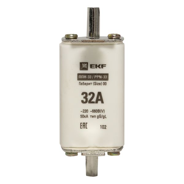 Плавкая вставка ППН-33 160/ 32А габарит 00 EKF