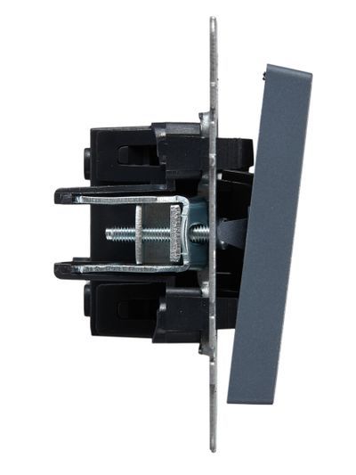 BRITE Выключатель 1-клавишный самовозвратный 10А ВС10-1-4-БрМ маренго IEK