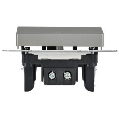 BRITE Выключатель 1-клавишный с индикацией 10А ВС10-1-1-БрС сталь IEK