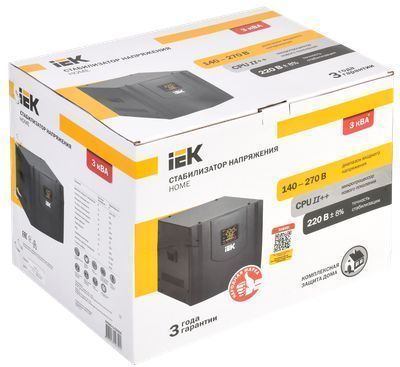 Стабилизатор напряжения серии HOME 3 кВА (СНР1-0-3) IEK
