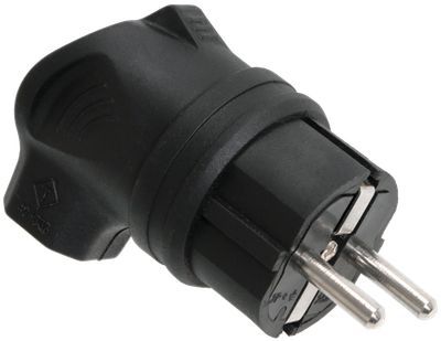 IEK ОМЕГА Вилка с бок. вводом (каучук) ВБу3-1-0м  IP44 PKR01-U-016-2-K02