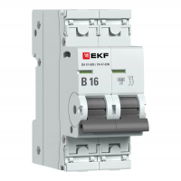 Автоматический выключатель ВА 47-63N 2P 16А (В) 4,5 кА PROXIMA EKF