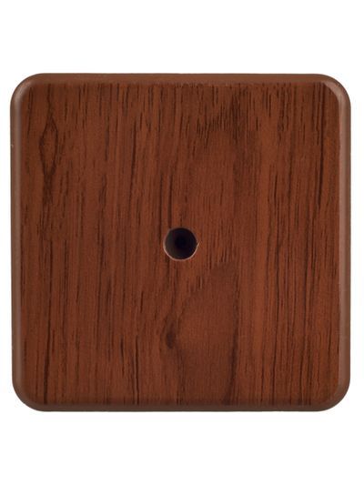 Коробка распаячная КМ41212-05 для открытой проводки безгалогенная (HF) 75х75х20мм дуб (6 клемм 6мм2) IEK