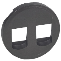 Лицевая панель - Программа Celiane - двойная акустическая розетка Кат. № 2х0 673 11 - графит_