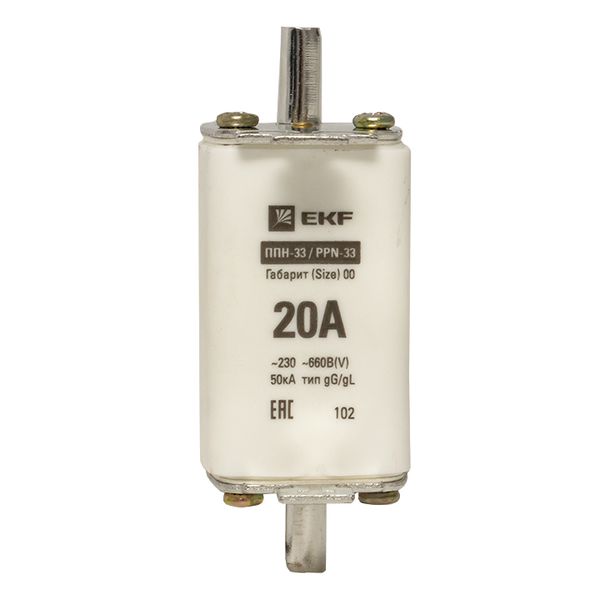 Плавкая вставка ППН-33 160/ 20А габарит 00 EKF