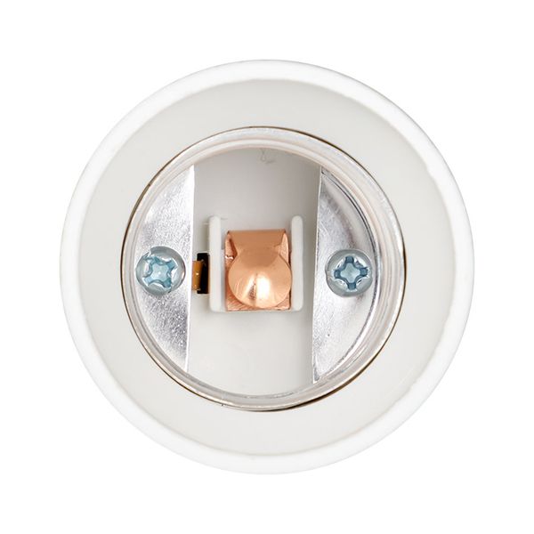 Переходник E14-E27, белый, EKF