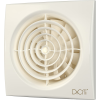 Осевой вытяжной вентилятор ERA AURA 4C Ivory, с обратным клапаном D100, декоративный 90-06854