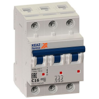 Выкл.автом.  3П  63A  хар-ка C  6кА  КЭАЗ  OptiDin