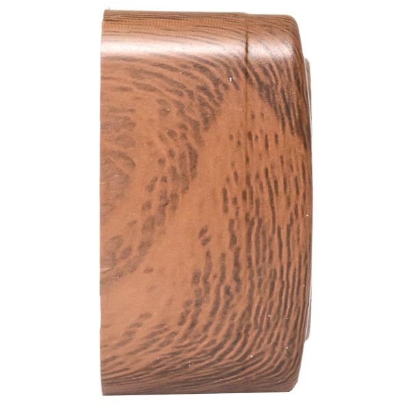 Розетка 2-местная ОП Минск 10А без заземления тёмное дерево EKF