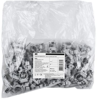 Крепеж-клипса 2-компонент. д.20мм серый CFC20 IEK