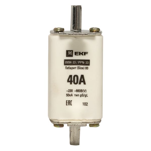 Плавкая вставка ППН-33 160/ 40А габарит 00 EKF