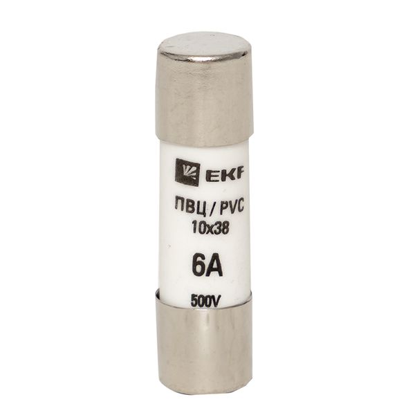 Плавкая вставка цилиндрическая ПВЦ (10x38) 6А EKF