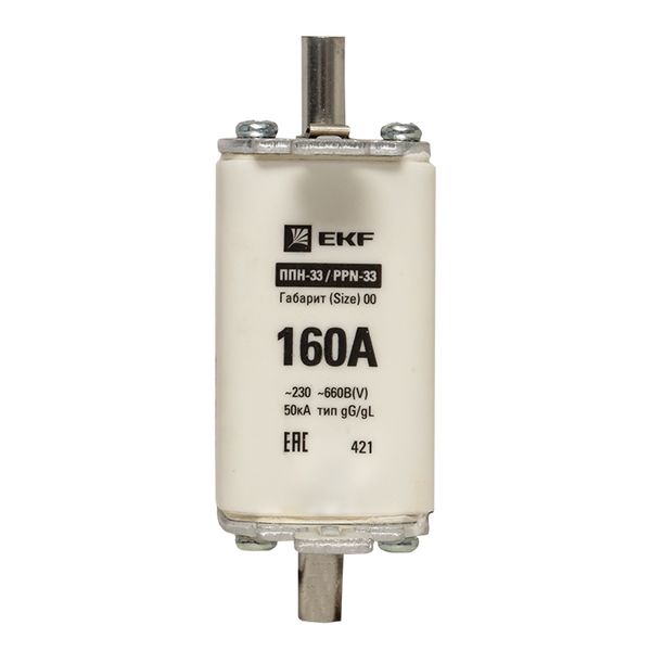Плавкая вставка ППН-33 160/160А габарит 00 EKF