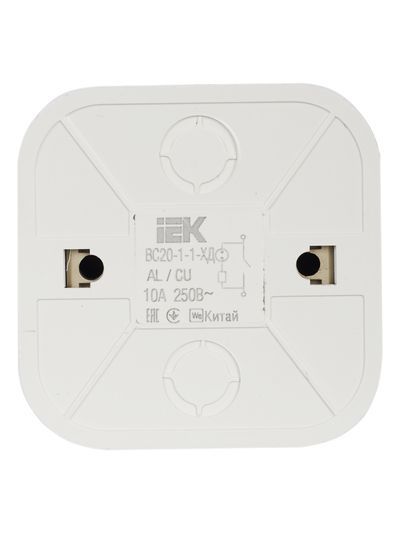 GLORY Выключатель 1-клавишный для открытой установки с индикацией ВС20-1-1-ХД дуб IEK