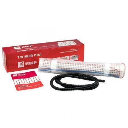 Мат нагревательный двухжильный "Уют" 1 кв. м. 150 Вт EKF