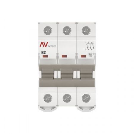 Выключатель автоматический AV-6 3P 2A (B) 6kA EKF AVERES