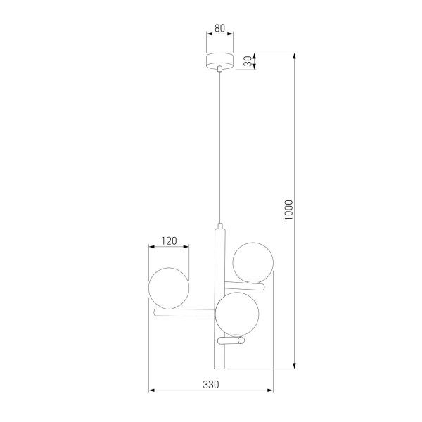 Подвесная люстра TK Lighting 6799 Estera Wood