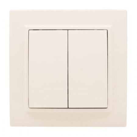 Выключатель 2-кл. СП 10А бежевый Минск EKF