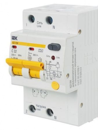 KARAT Дифференциальный автомат АД12M 2P C32 30мА тип A IEK