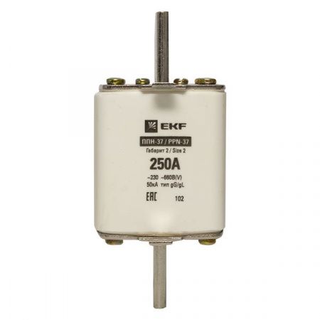 Плавкая вставка ППН-37 400/250А габарит 2 EKF