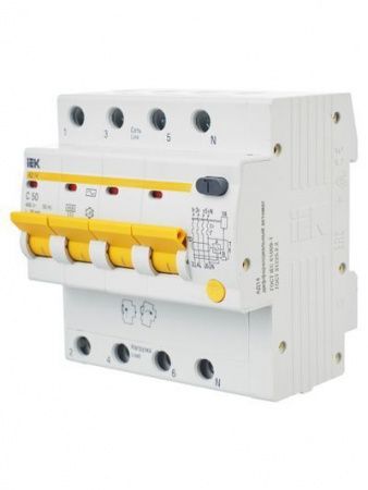 KARAT Дифференциальный автомат АД14 4P 50А 30мА тип AC IEK
