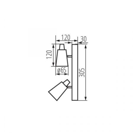 Спот Kanlux SEMPRA EL-2I B-SR 33093