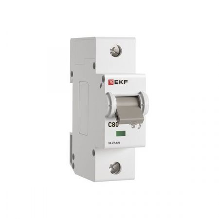 Выкл.автом.  1П  80А (C) 15кА EKF PROxima