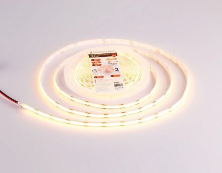 Светодиодная лента Ambrella Light 10W/m 320LED/m COB теплый белый 5M GS4651