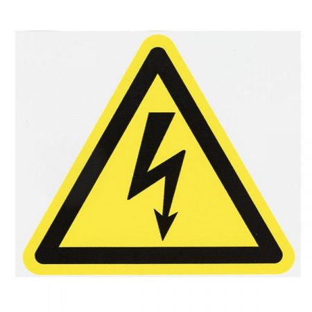 Знак пластик "Опасность поражения электрическим током" (Молния) (100x100) EKF PROxima
