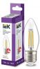 Лампа светодиодная C35 свеча прозрачная 7Вт 230В 3000К E27 серия 360° IEK