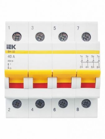 KARAT Выключатель нагрузки (мини-рубильник) ВН-32 4P 40А IEK