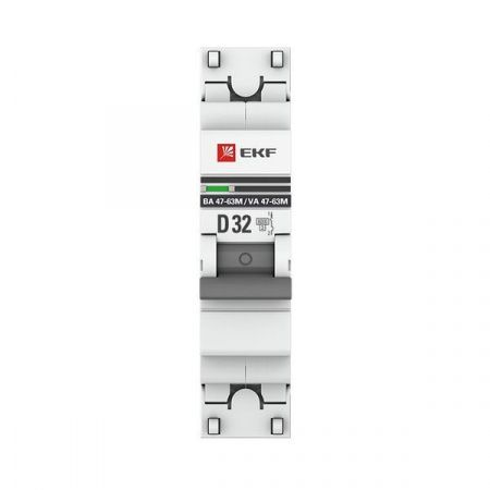 Автоматический выключатель ВА 47-63M 1P 32А (D) 6кА без теплового расцепителя PROxima EKF