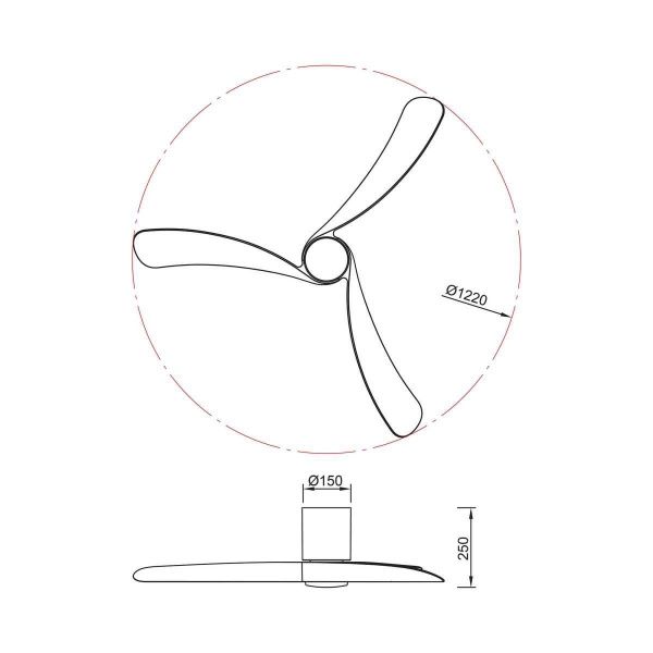 Люстра-вентилятор Mantra NEMO M 9048