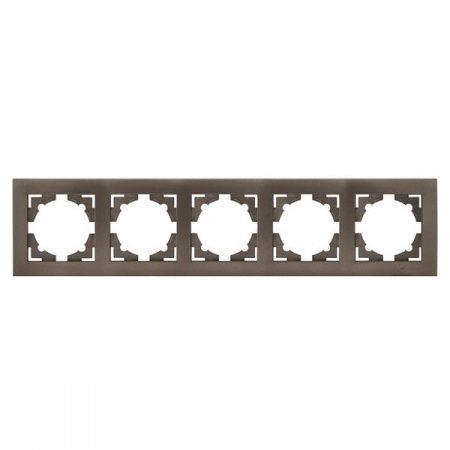 Валенсия Рамка 5-местная графит EKF