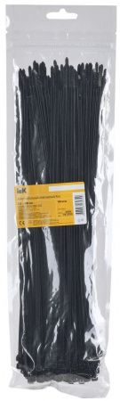 Хомут 3,6х300мм нейлон черный (100шт) IEK