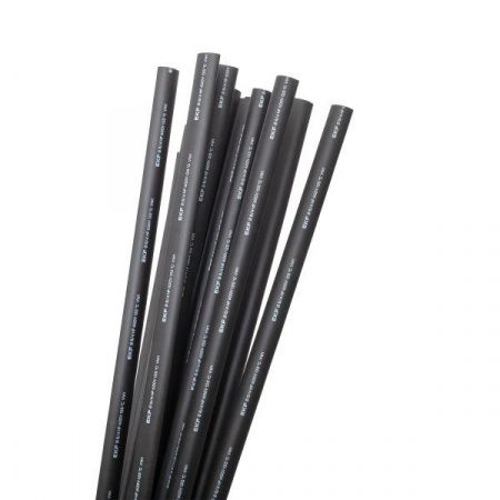 Термоусаживаемая трубка ТУТ нг 8/4 черная в отрезках по 1м EKF PROxima